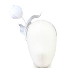 Bridal Headband Tulip Snow White