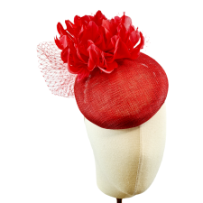 Cocktail Hat Red Rose