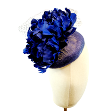 Cocktail Hat Navy Blue