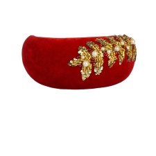 Head Bandeau "Laurel Wreath" Red