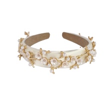 Bridal Headband Cherry Blossom White