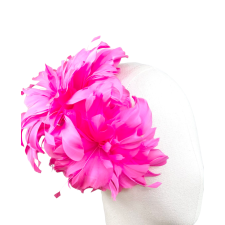 Lily Dark Pink Comb/Fascinator