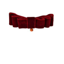 Clip Bordeaux Bow