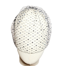 Face Veil Chrystal Black