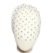 Face Veil Chrystal Silver