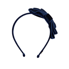 Headband Navy Blue Bow