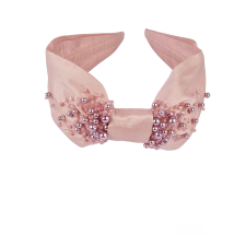 Headband Little Bow Pink Pearl