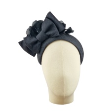 Straw Headband Sweetie Black Medium