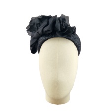 Straw Cocktail Hat Sweetie Black