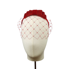 Headband Netty Bow Red
