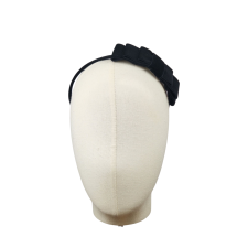 Headband Triple Bow Black