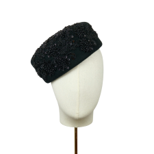 Pillbox Felt Hat Night Queen Big