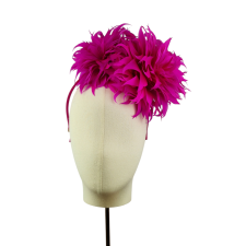 Headband Chrysanthemum Fuchia