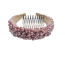 Headband Pearls Pink