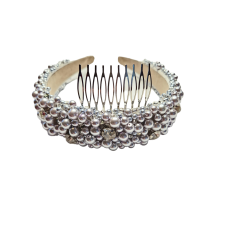 Headband Pearls Silver