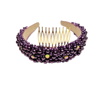 Headband Pearls Violet