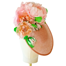 Saucer Hat Secret Garden Pale Pink