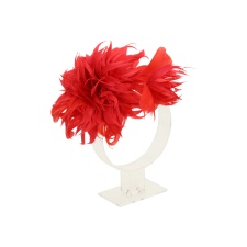 Chrysanthemum Red Brooch/Fascinator