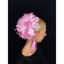 Lily Light Pink Comb/Fascinator